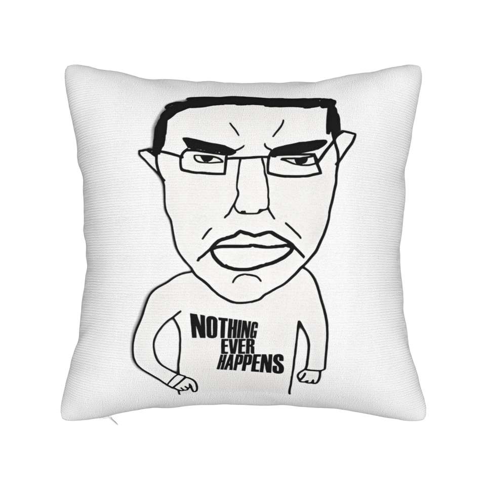 Chudjak Wojak Soyjak Pillowcase – Nothing Ever Happens Chud