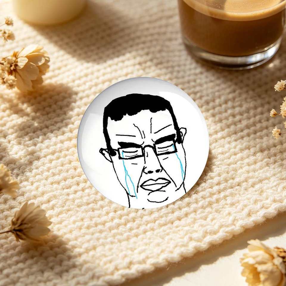 Soyjak Pins – Crying Chud